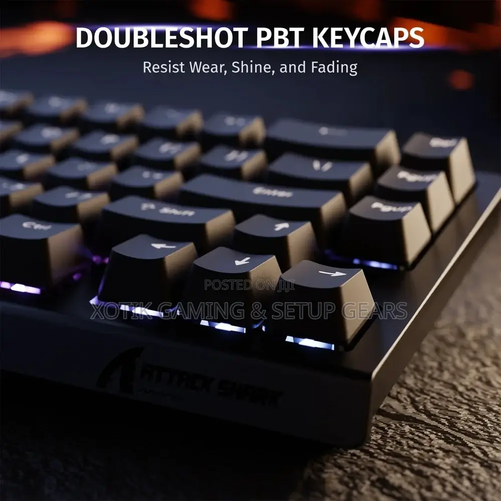 ATTACK SHARK X68 HE Rapid Trigger Gaming Keyboard - Magnetic Switch