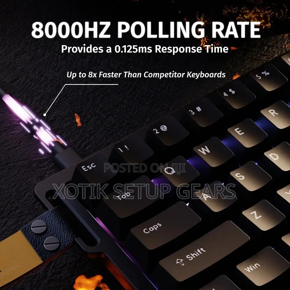 ATTACK SHARK X68 HE Rapid Trigger Gaming Keyboard - Magnetic Switch