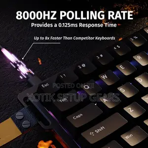 ATTACK SHARK X68 HE Rapid Trigger Gaming Keyboard - Magnetic Switch