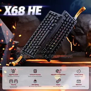 ATTACK SHARK X68 HE Rapid Trigger Gaming Keyboard - Magnetic Switch