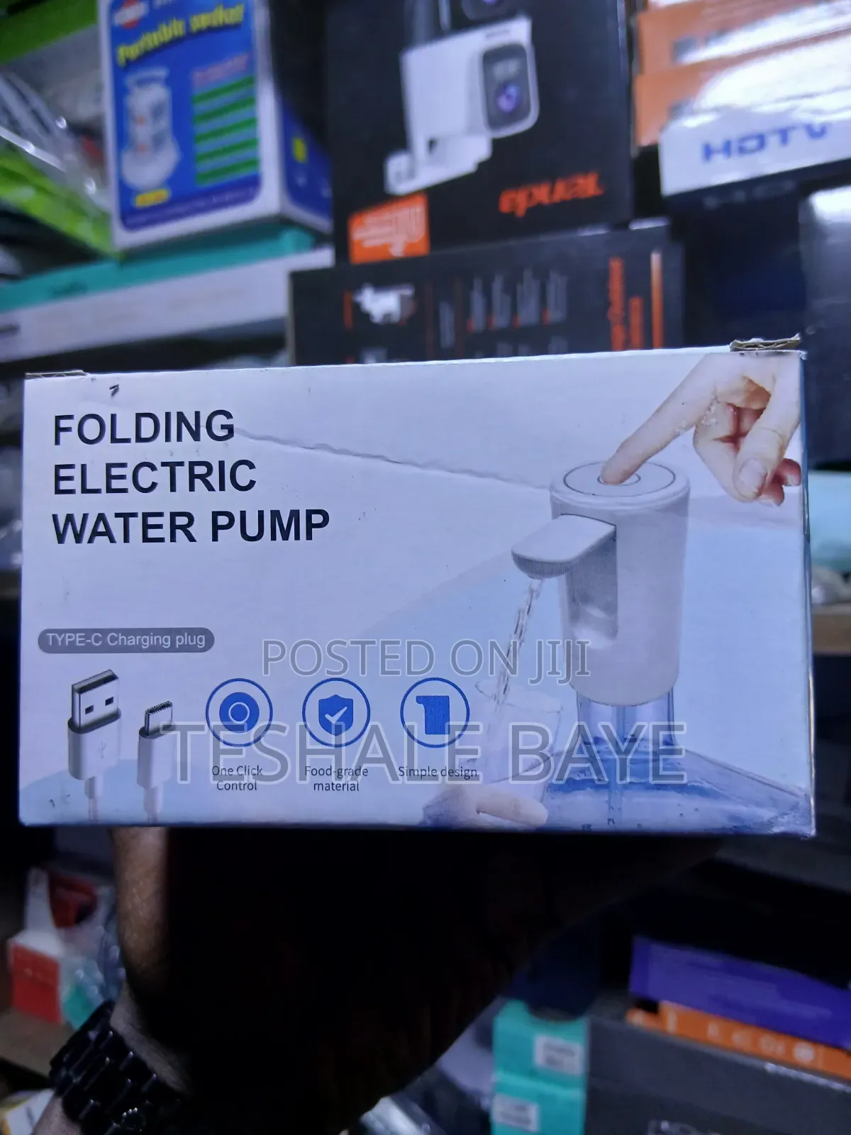 ጣፊ የኤሌክትሪክ ውኃ ፑምፕ (Folding Electric Water Pump)