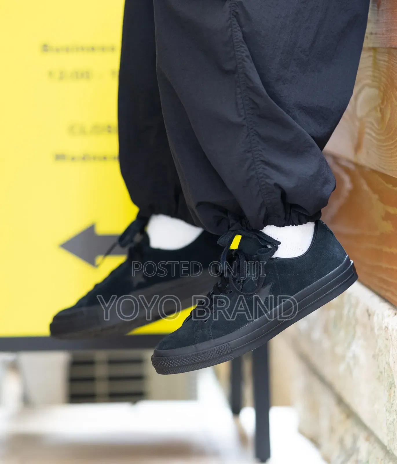 Converse One-Star Low Top Suede Triple Black Unisex Shoee
