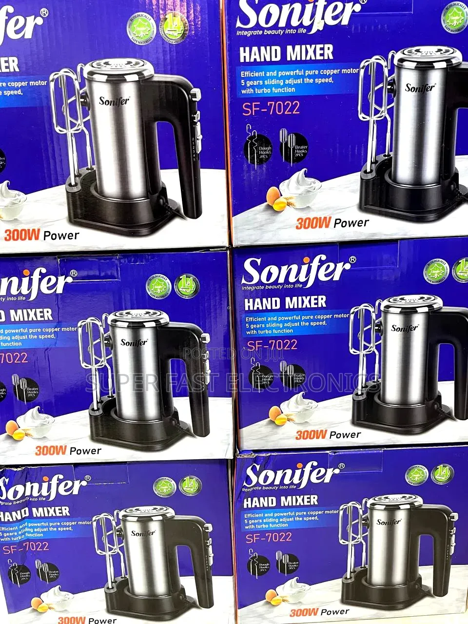 Sonifer Hand Mixer – 300W Powerful Pure Copper Motor | Electric Egg