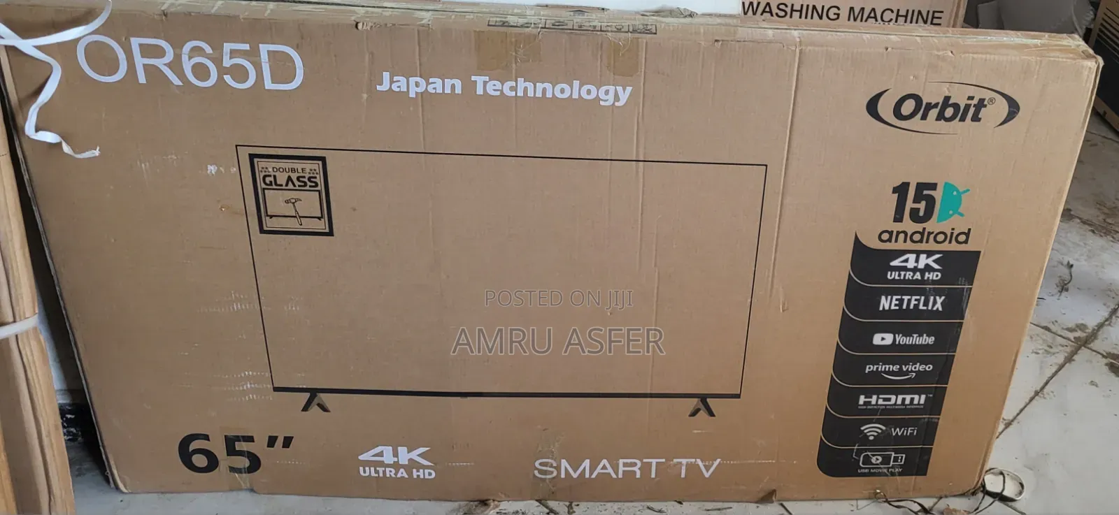 Orbit 65 Inch Smart Double Glass 2026 4k