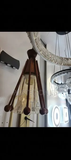 Wood & Glass Pendans ተንጠልጣይ መብራቶች