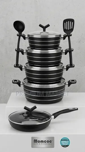Momcoc Ceramic Cookware ማምኮክ ድስት ባለ 5 ደረጃ