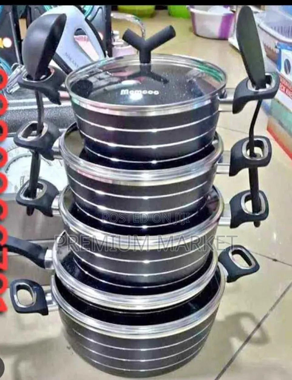 Momcoc Ceramic Cookware ማምኮክ ድስት ባለ 5 ደረጃ