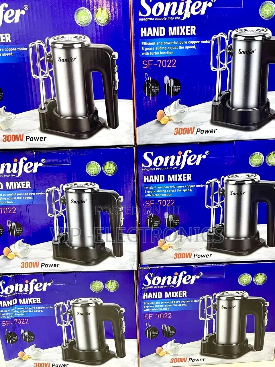 Sonifer Hand Mixer – 300W Pure Copper Motor VIP Electronics
