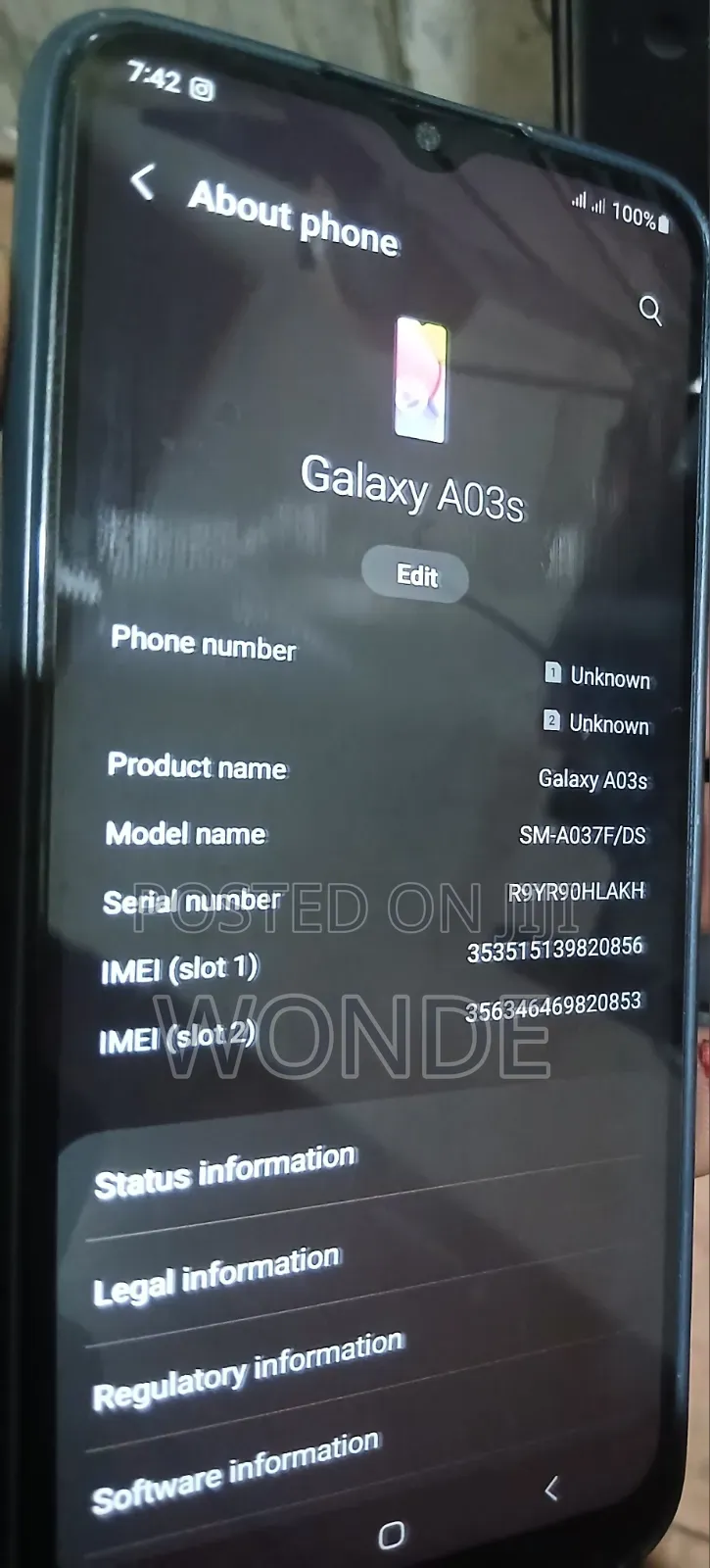 Samsung Galaxy A03s 32 GB Gray