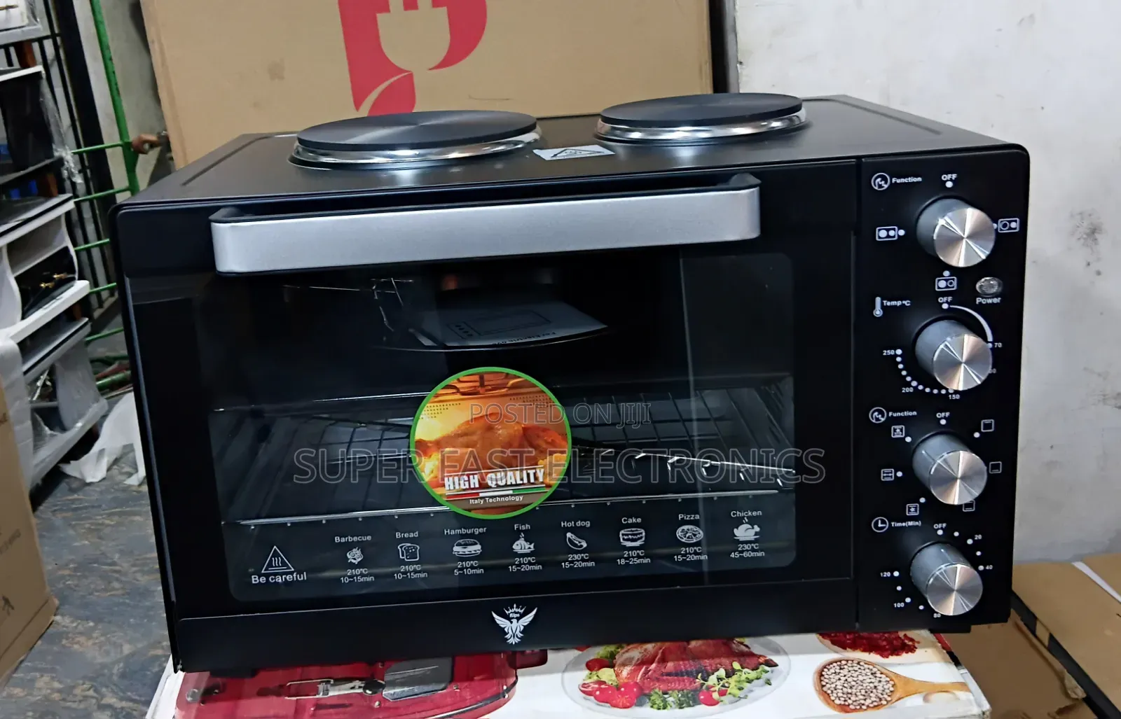 Flips 60L Mini Oven Large Capacity | Baking, Grilling & Roasting Oven