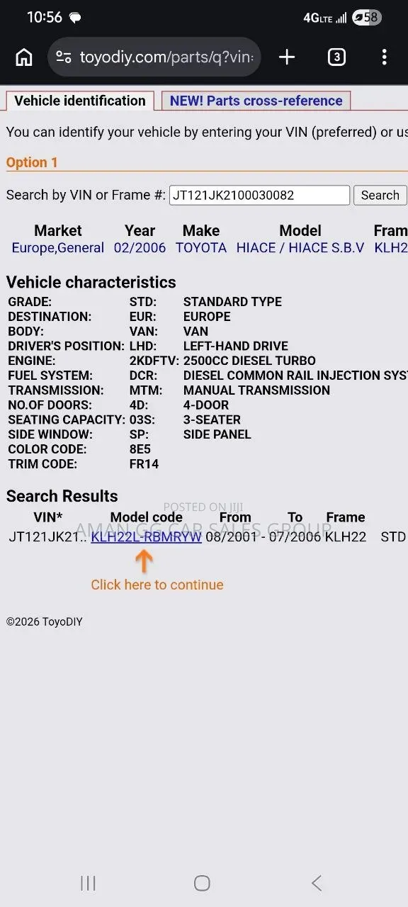 Toyota HiAce 2006 Blue