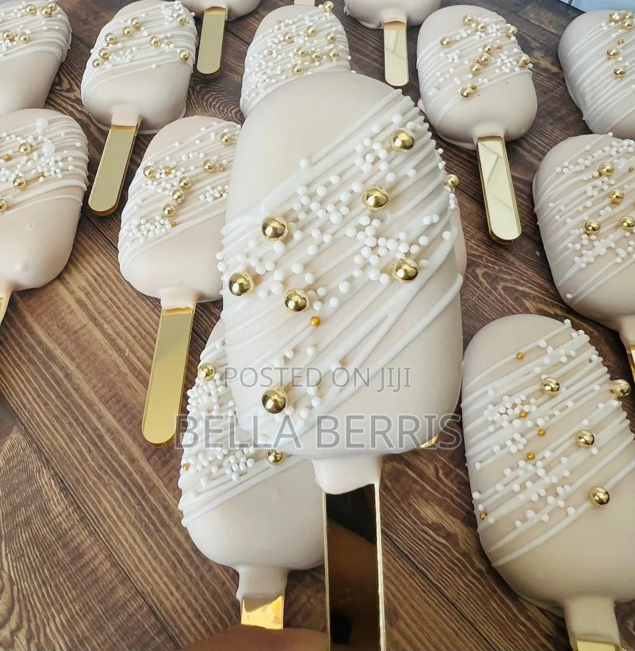 Cake Popsicles With Different Flavors Inside