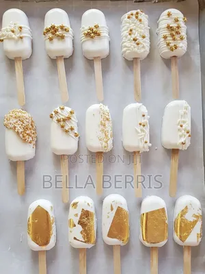 Cake Popsicles With Different Flavors Inside