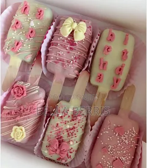 Cake Popsicles With Different Flavors