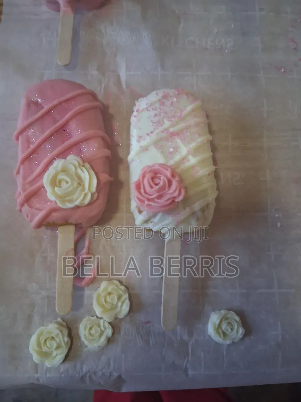 Cake Popsicles With Different Flavors