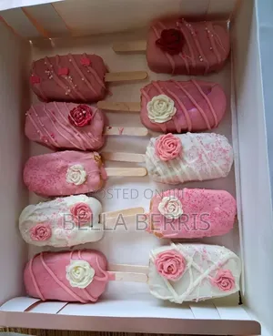 Cake Popsicles With Different Flavors