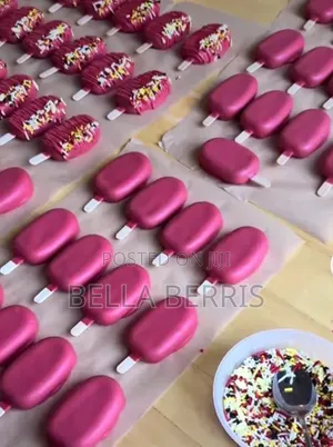 Cake Popsicles With Different Flavors