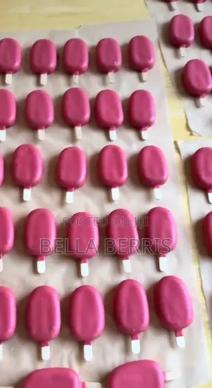 Cake Popsicles With Different Flavors