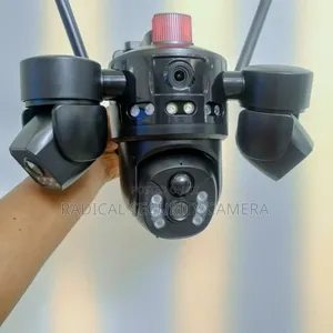 4 Lens Solar Camera 4K AI 4G SIM 360° PTZ CCTV Security Camera