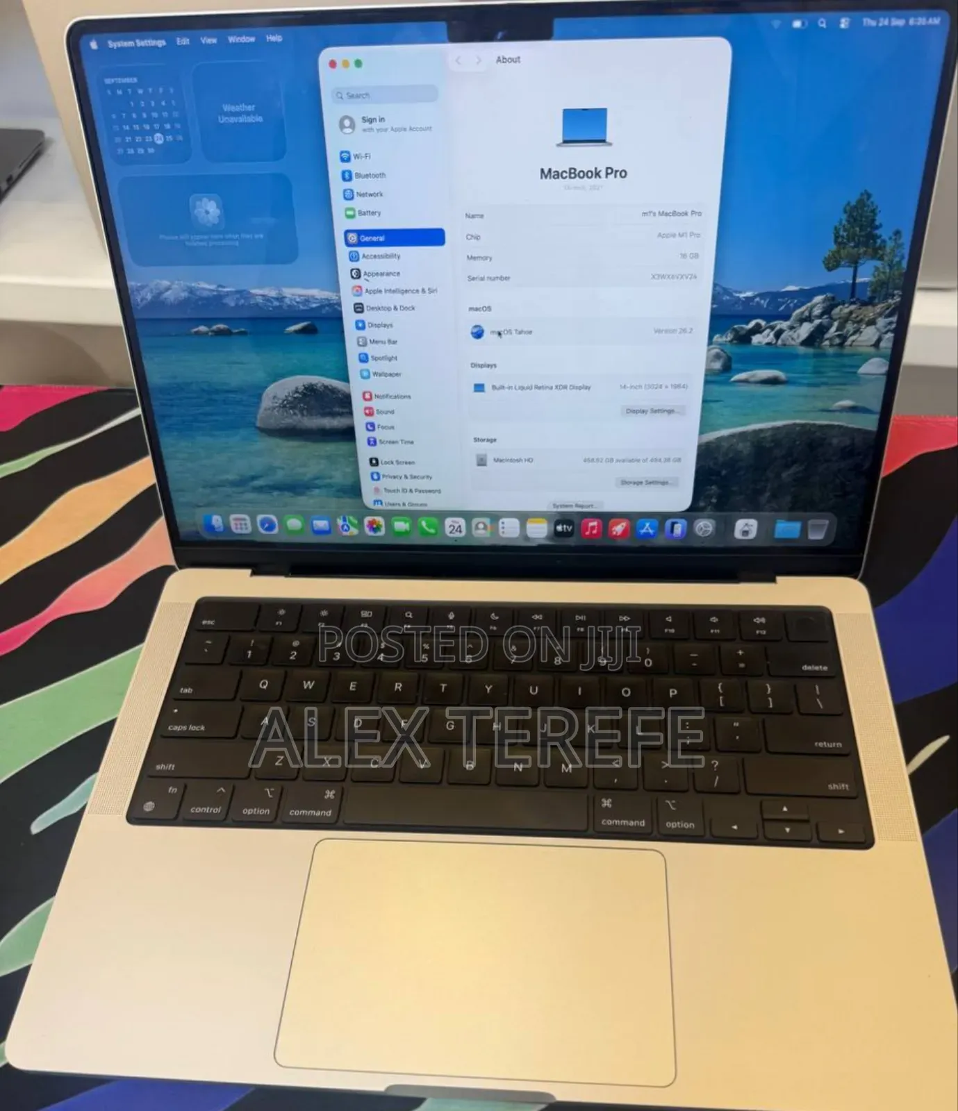 New Laptop Apple MacBook Pro 2021 M1 16GB Apple M1 Pro SSD 512GB