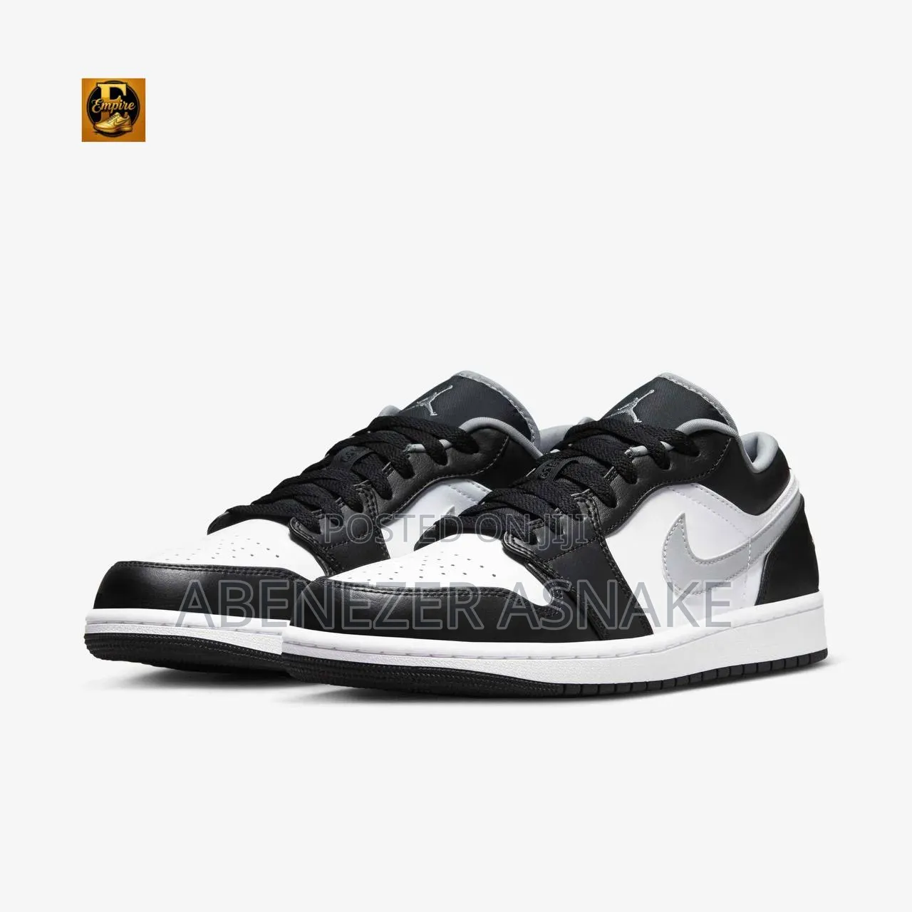 Air Jordan 1 Low Black/White/ Particle Grey