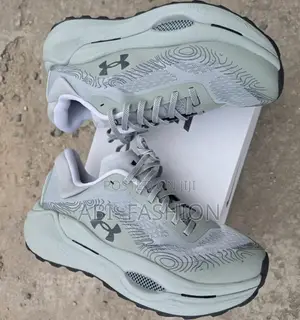 Under Armour Running Gray/Green Sneakers