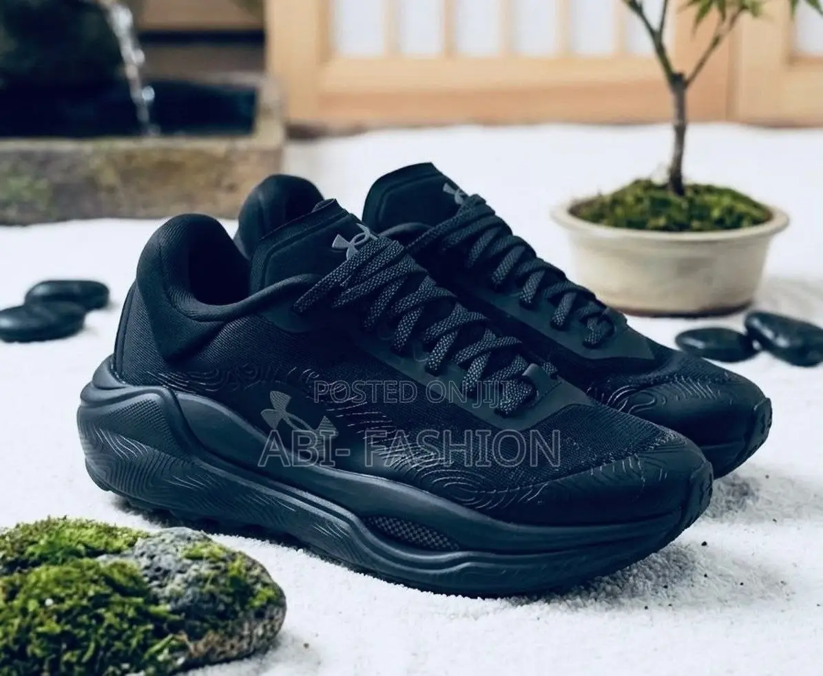 Under Armour Running “Triple Black Sneakers”