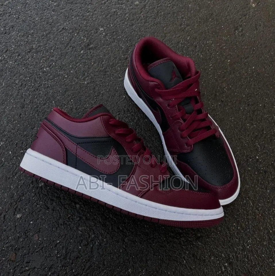 Nike Air Jordan 1 Low “Dark Beetroot” Black/Burgundy