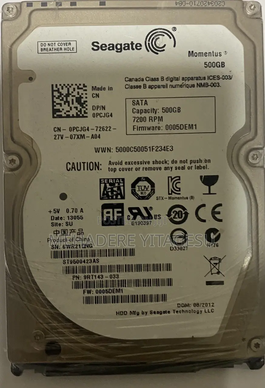 Laptop Harddisk 500GB