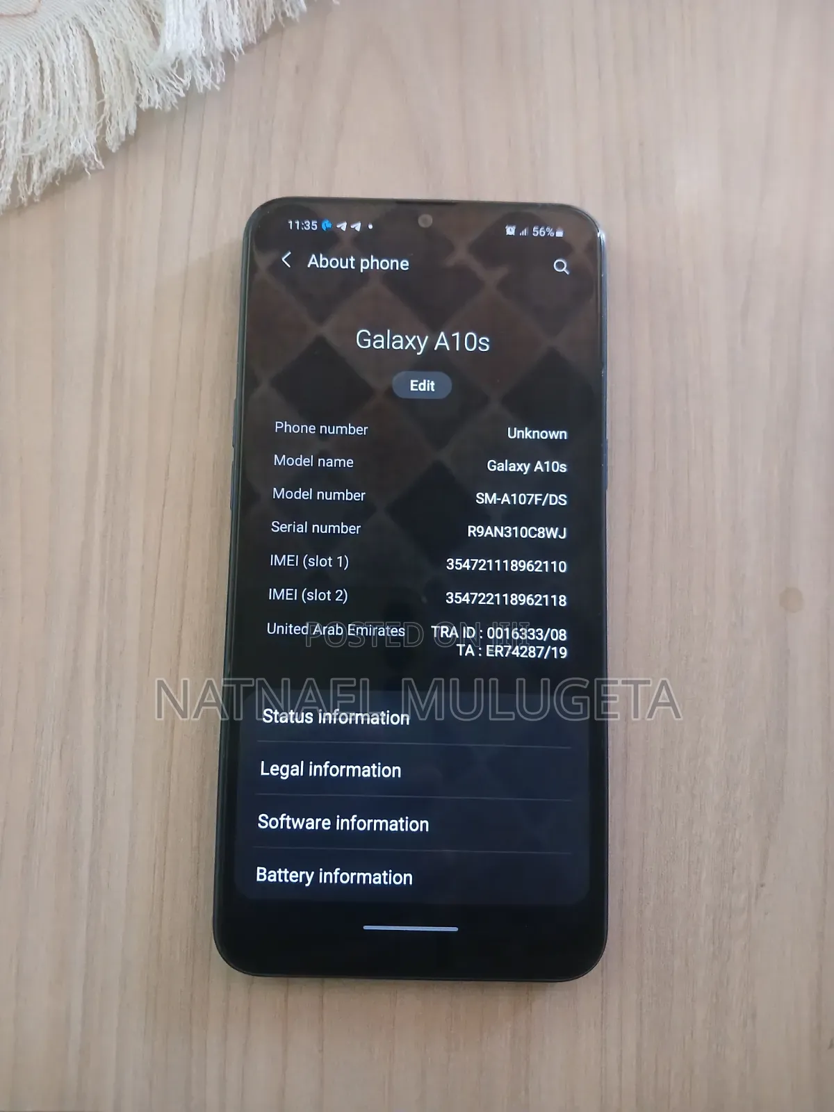 Samsung Galaxy A10s 32 GB Blue