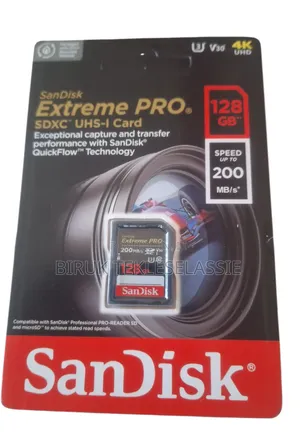 SanDisk Extreme PRO 128GB SDXC UHS-I Memory Card 200 MB/s