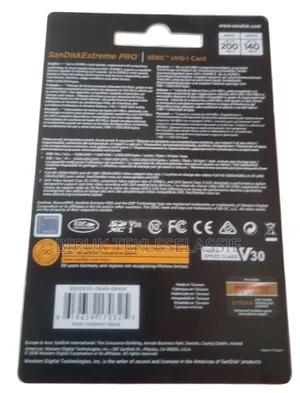 SanDisk Extreme PRO 128GB SDXC UHS-I Memory Card 200 MB/s