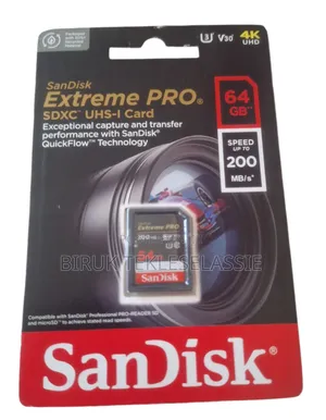 Sandisk Extreme Pro 64gb SDXC Uhs-I Memory Card 200mb /S