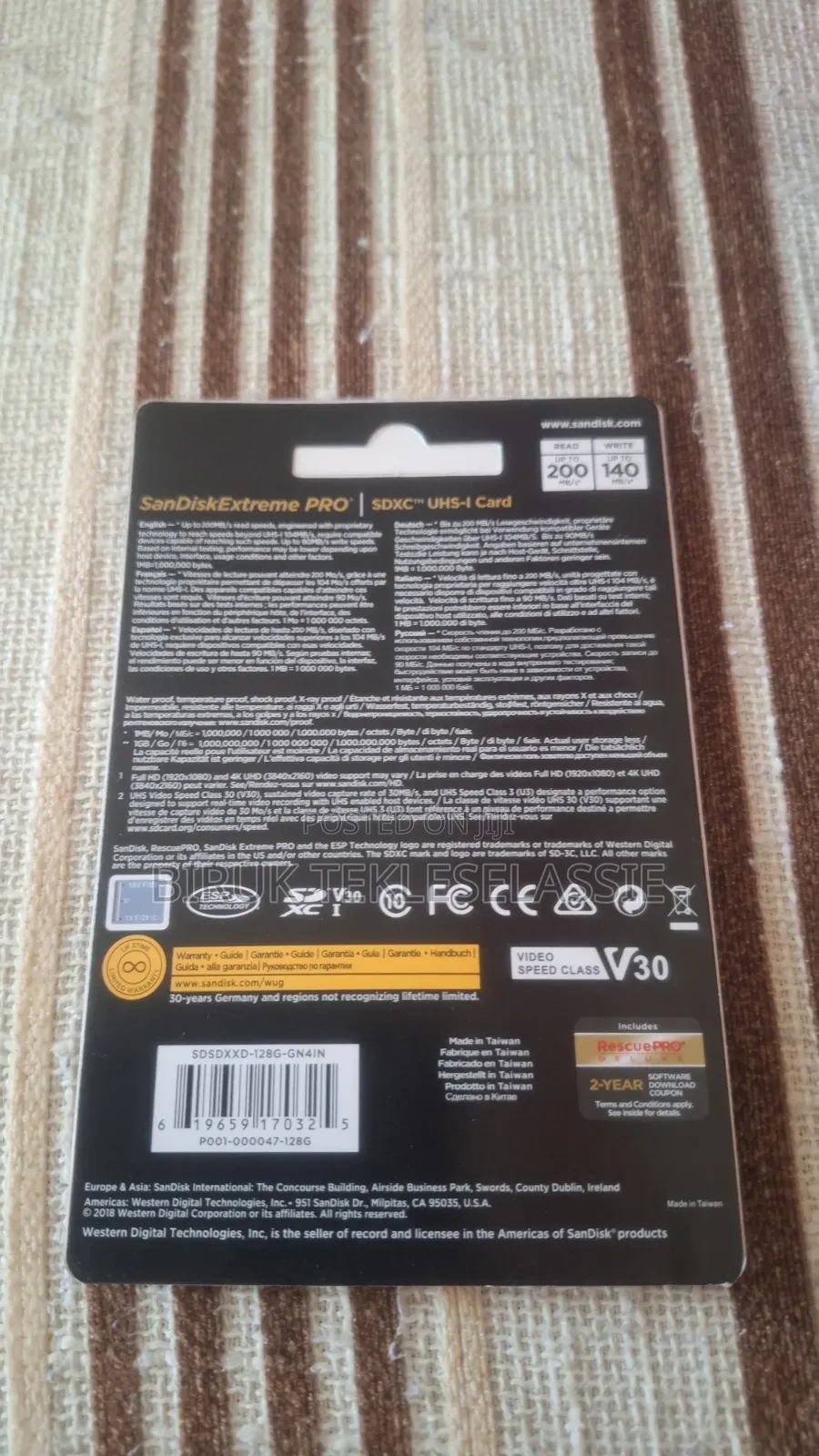 Memory Card SanDisk Extreme PRO
