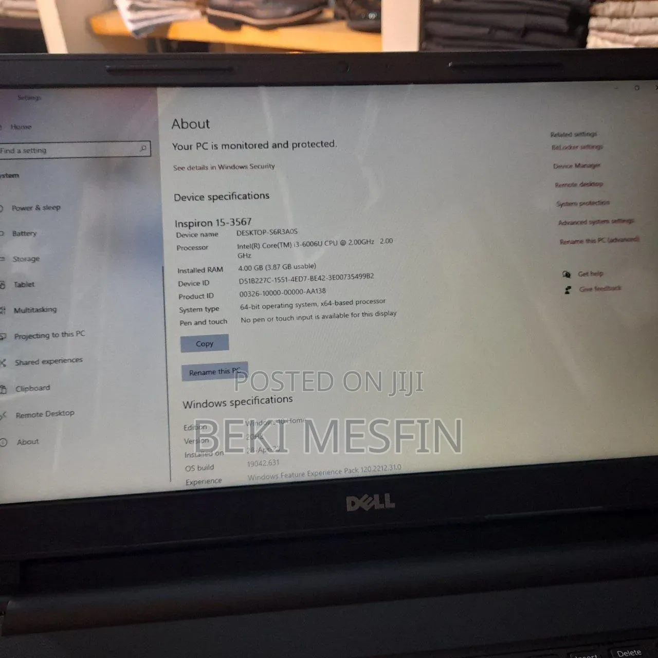 Laptop Dell Inspiron 15 4GB Intel Core i3 HDD 1T