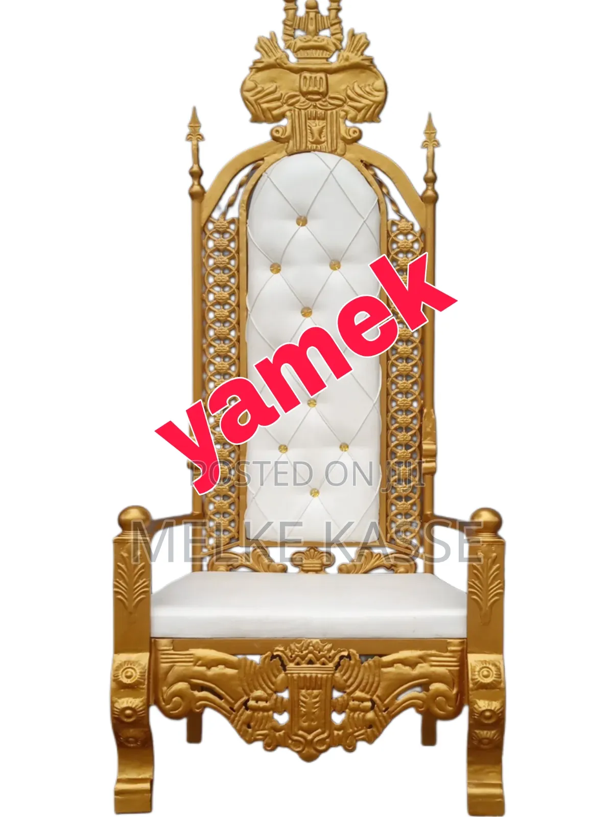 የሙሽራ ወንበር በብረት የተሰራ
