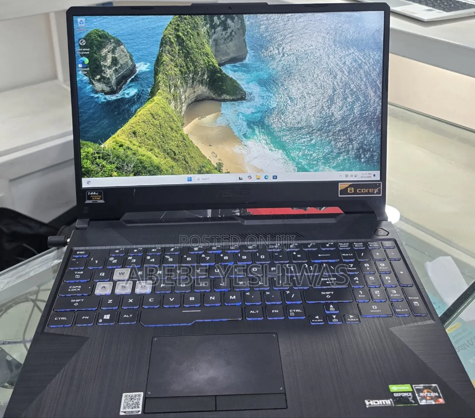 New Laptop Asus TUF Gaming F15 16GB AMD Ryzen 9 SSD 512GB