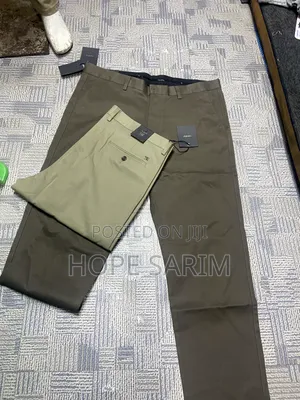 Premium Men's Stretch Khaki Chino Trousers