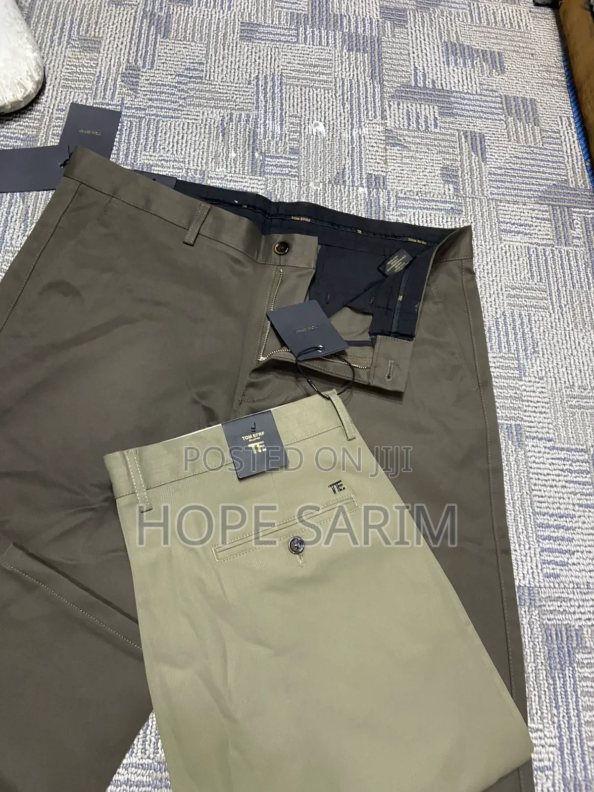 Premium Men's Stretch Khaki Chino Trousers