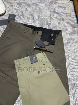 Premium Men's Stretch Khaki Chino Trousers