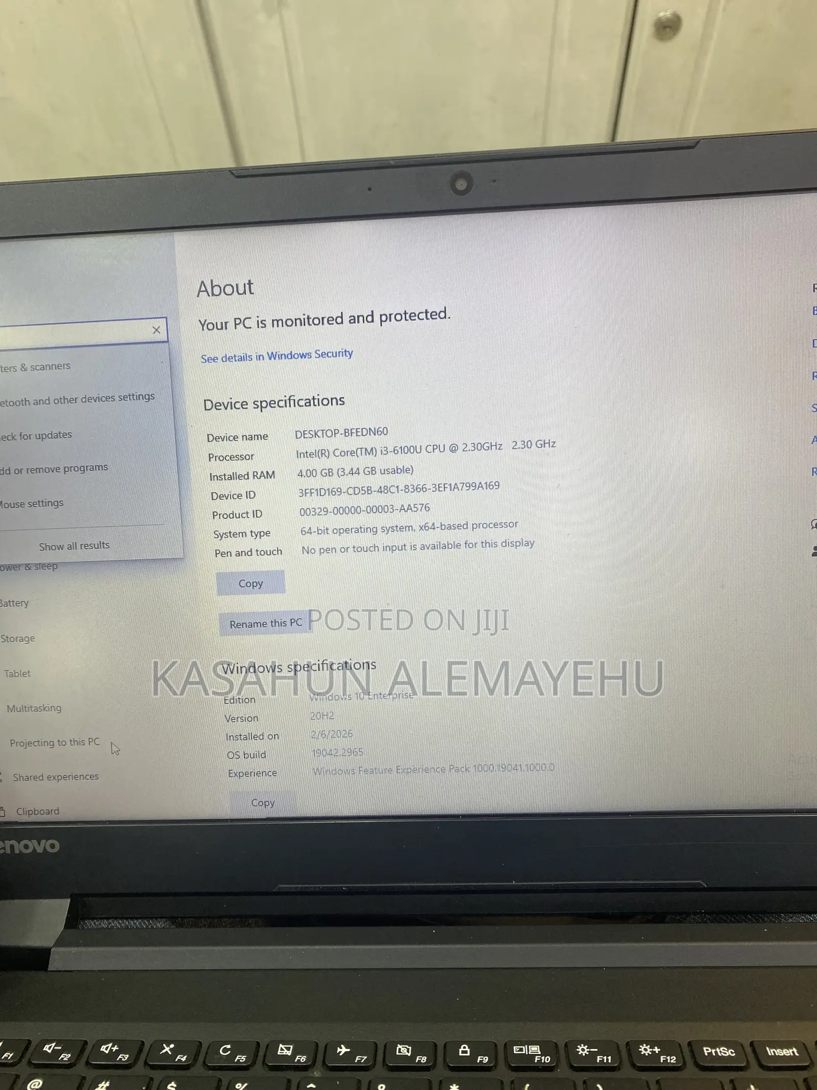 Laptop Lenovo V110 4GB Intel Core 3 HDD 500GB