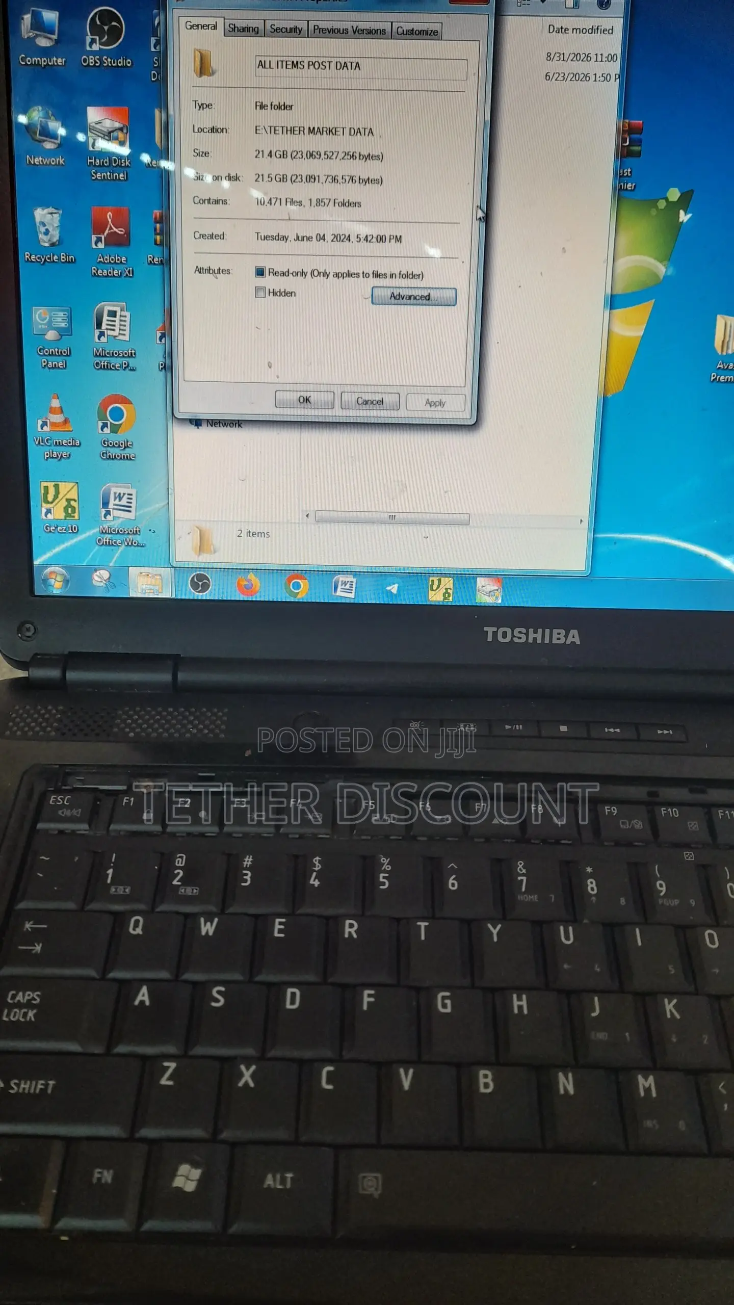 New Laptop Toshiba Satellite L300 4GB Intel HDD 500GB