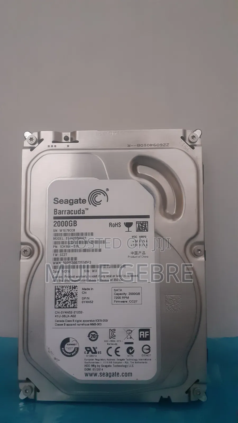 2tb Seagate Barracuda Harddrive