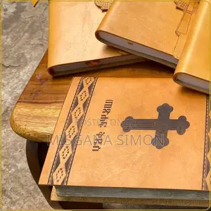 Laser-Engraved Leather Journals – Ethiopian Cross Design