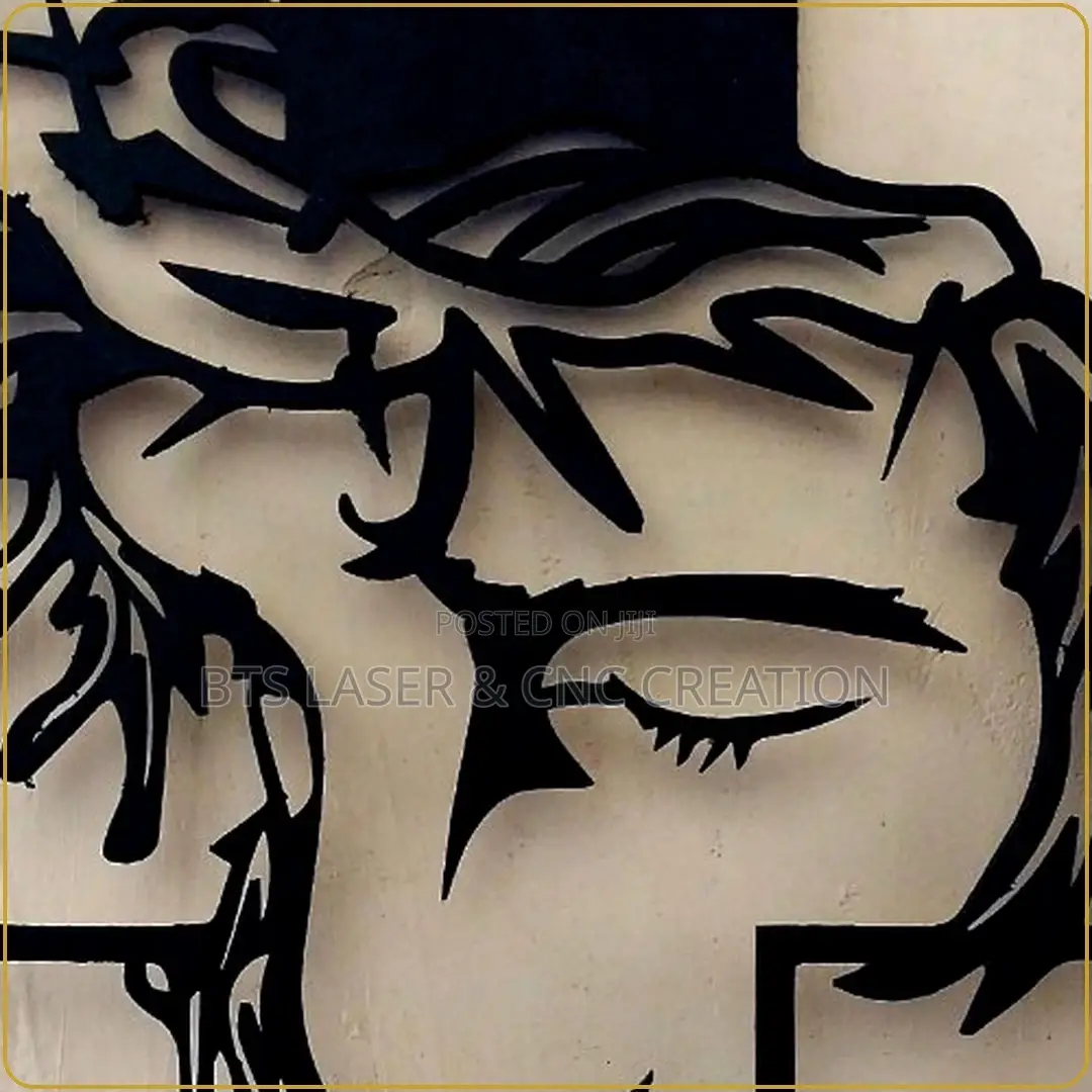 Laser-Cut Jesus Cross Wall Decor – Home & Prayer Room