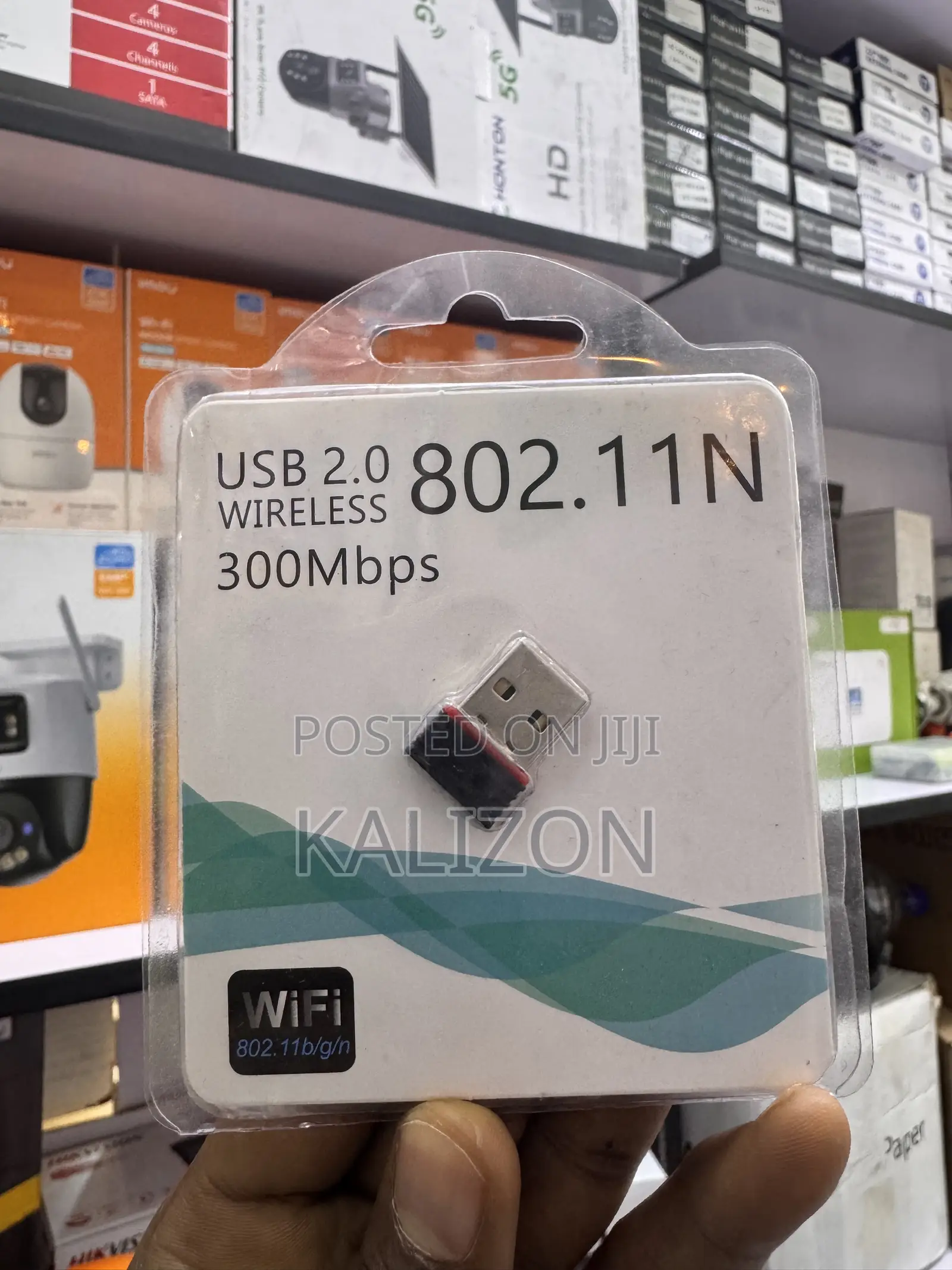 ሚኒ ዩኤስቢ ዋይፋይ አዳፕተር (300Mbps Wireless 11N USB Adapter) Dongl