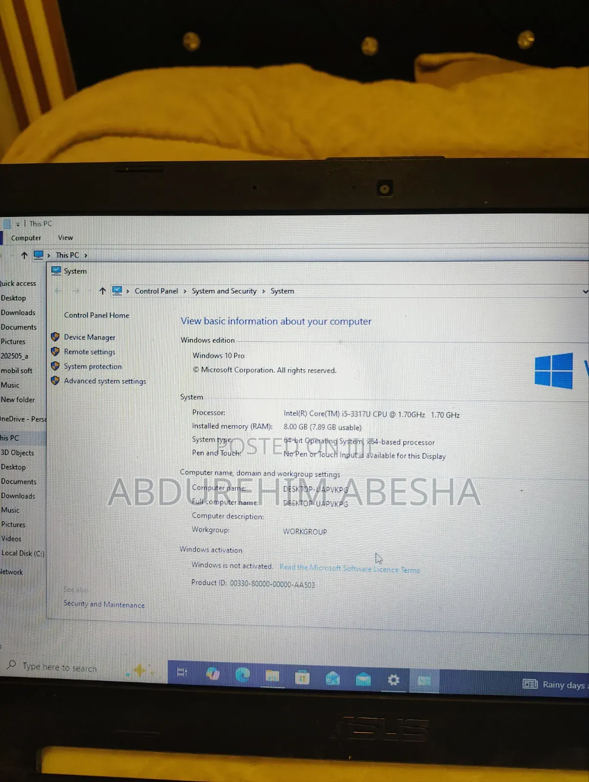 Laptop Asus VivoBook 15 X505BA 8GB Intel Core i5 HDD 500GB