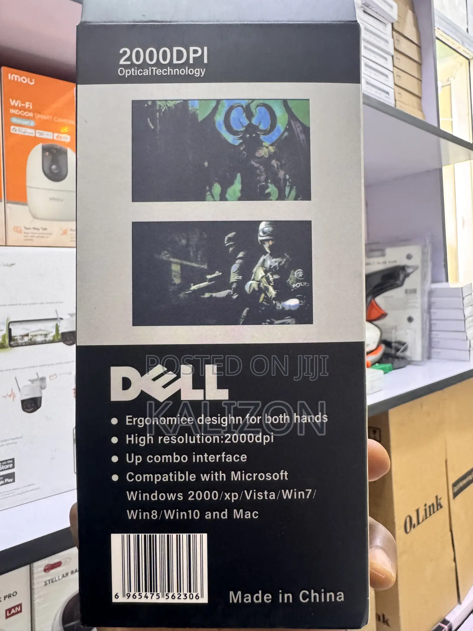 Original Dell Wireless Optical Mouse High-Performance ገመድ አልባ ማውስ
