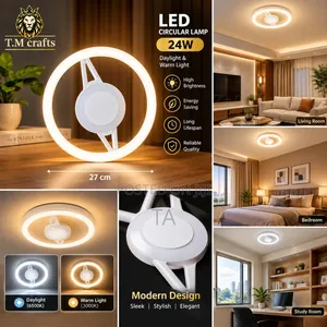 LED Circular Lamp Modern 24W አምፓል መብራት