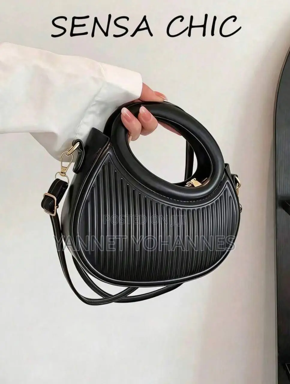 Women’s SHEIN Black Handbag Stylish Shoulder Bag